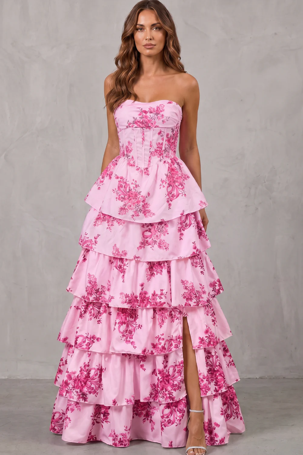Fleurienne – Layered floral couture – Maxi dress - Image 6