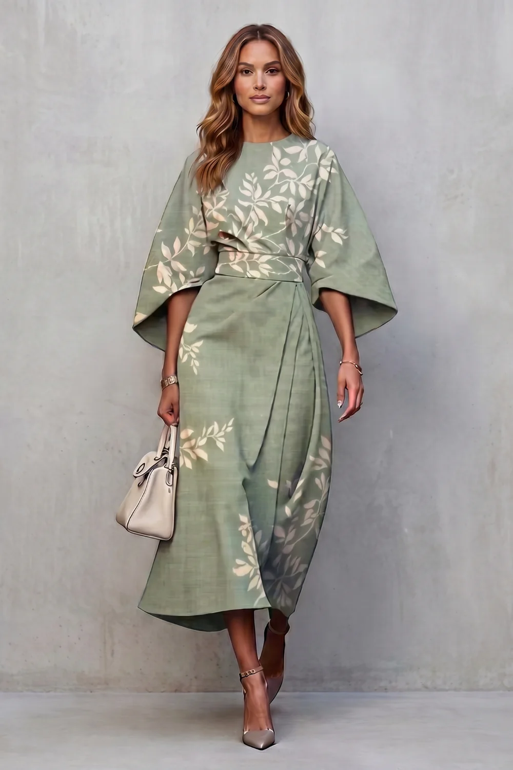 Floravie – Vibrant watercolour blooms – Midi dress - Image 10