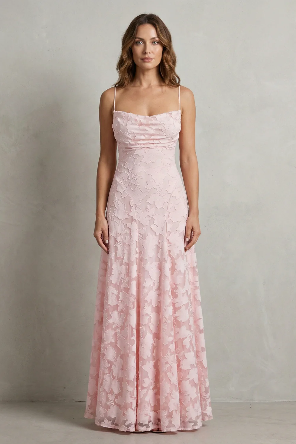 Florielle – Romantic floral silhouette – Sleeveless maxi dress - Image 2