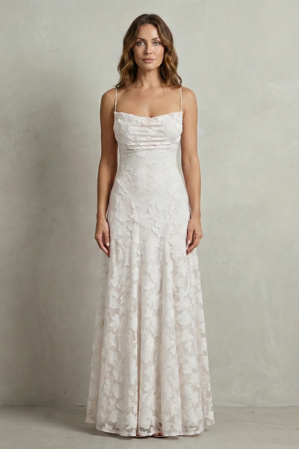 Florielle – Romantic floral silhouette – Sleeveless maxi dress - Image 7