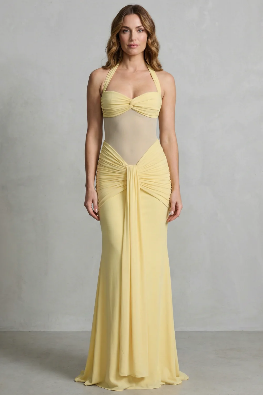 Ginalisse – Draped sculpt elegance – Maxi dress - Image 2
