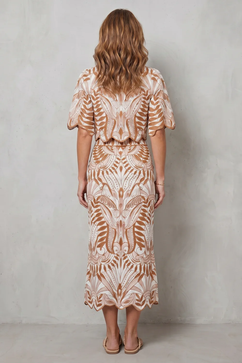 Korréline – Printed linen elegance – Skirt set - Image 4