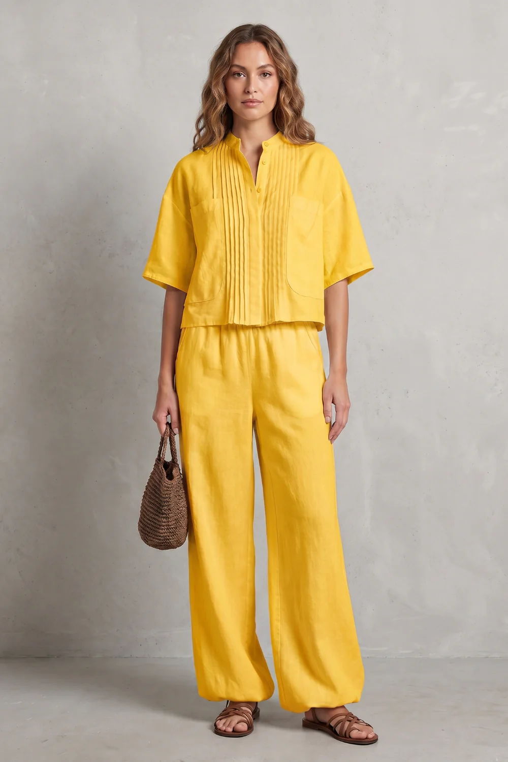 Limeaux – Breezy pleated elegance – Trouser set - Image 10