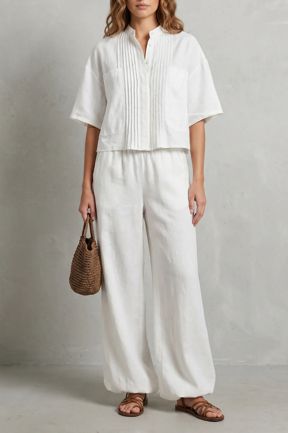 Limeaux – Breezy pleated elegance – Trouser set - Image 5