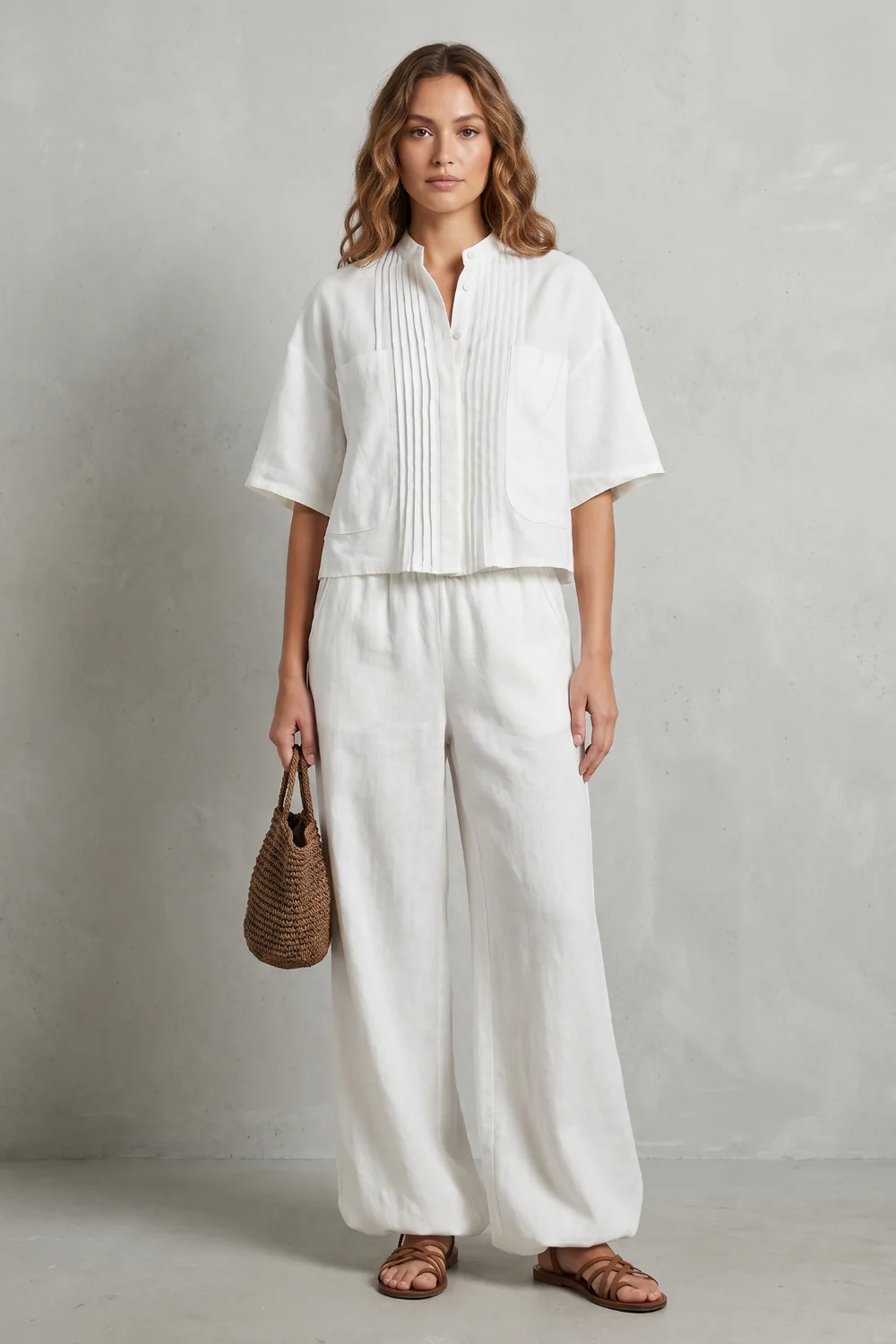 Limeaux – Breezy pleated elegance – Trouser set - Image 6