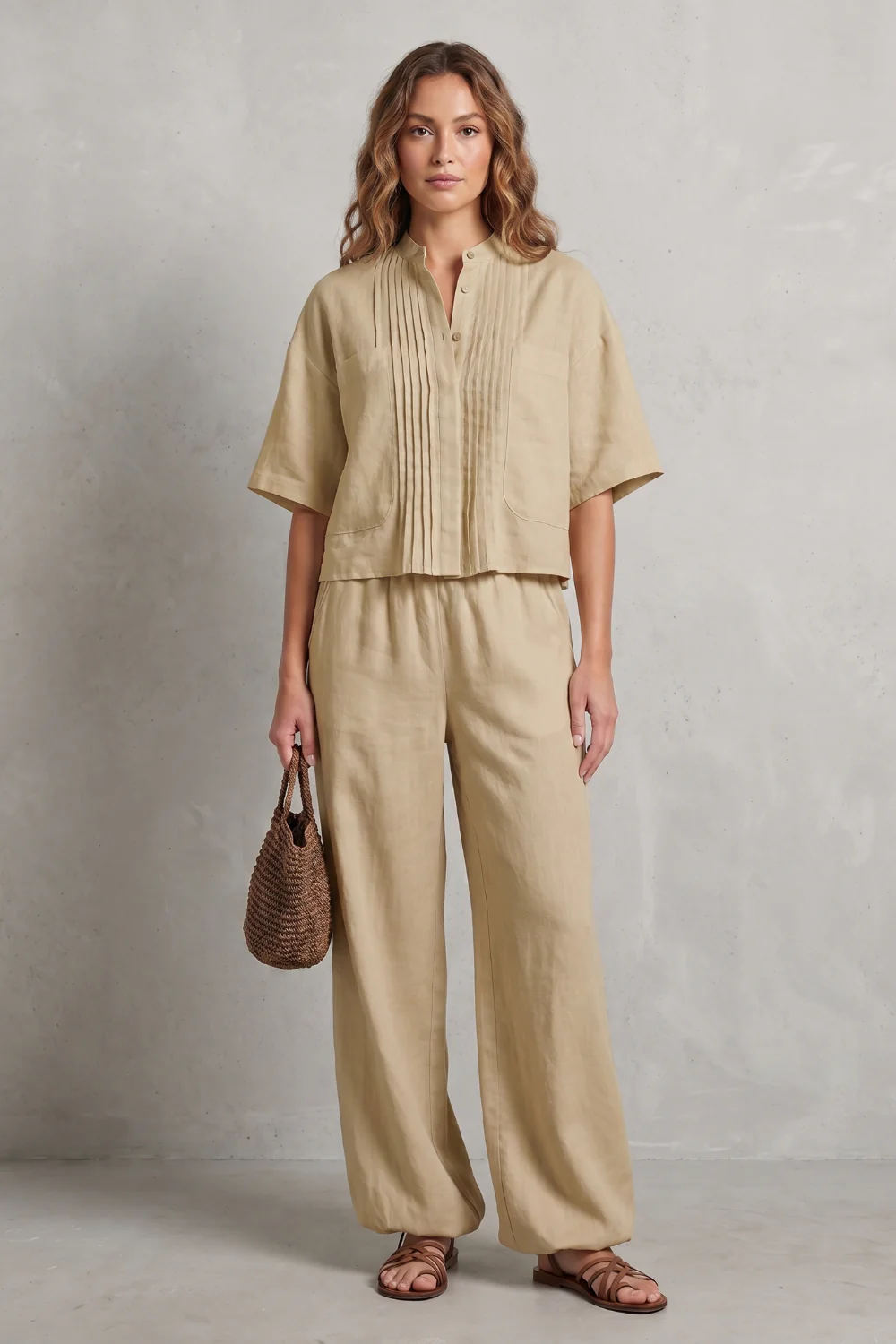 Limeaux – Breezy pleated elegance – Trouser set - Image 8
