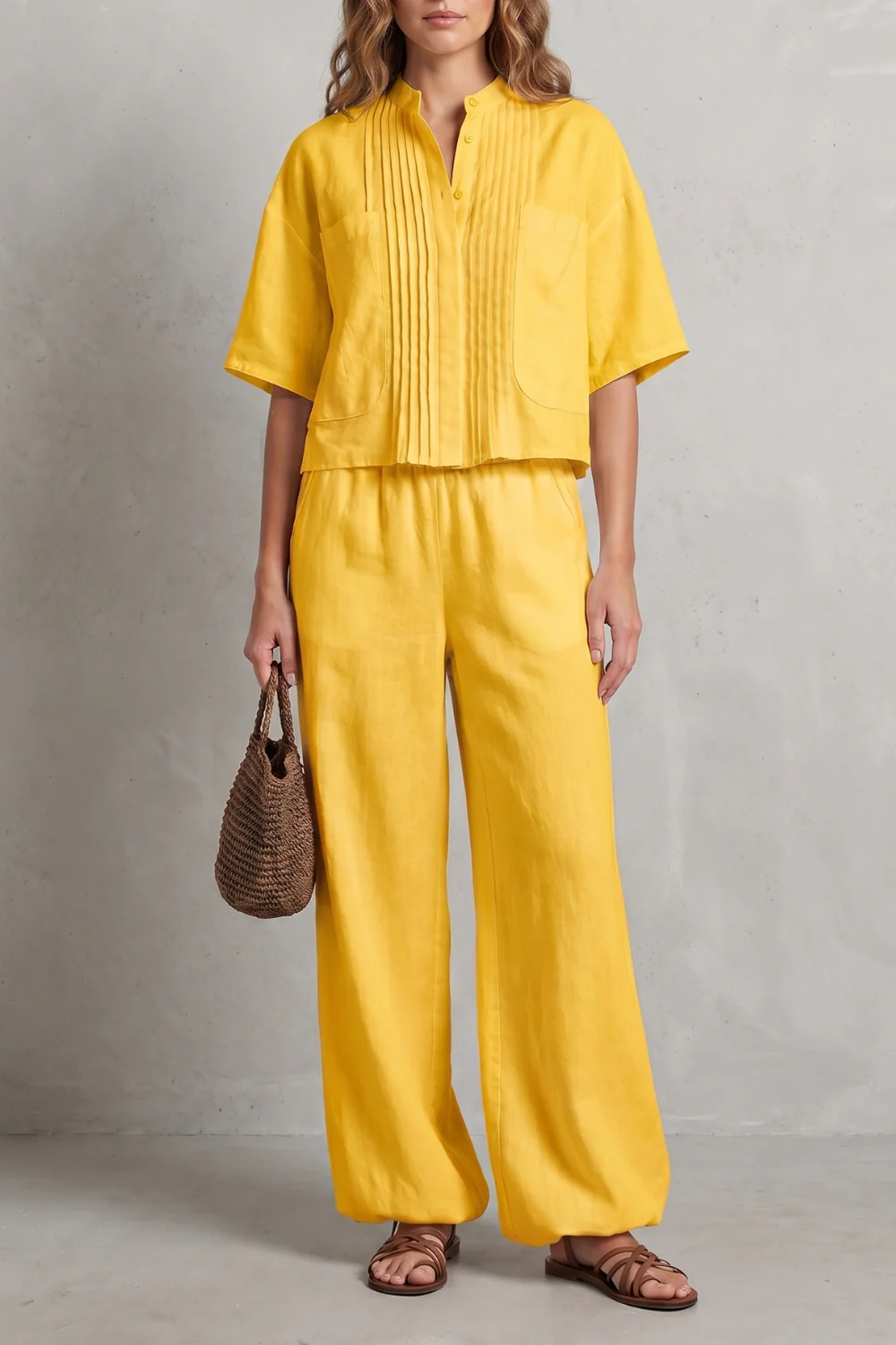 Limeaux – Breezy pleated elegance – Trouser set - Image 9