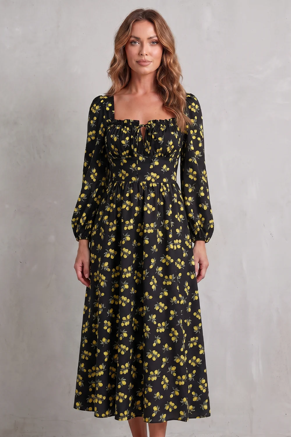 Limonetta – Sweet fruit print romance – Maxi dress - Image 4