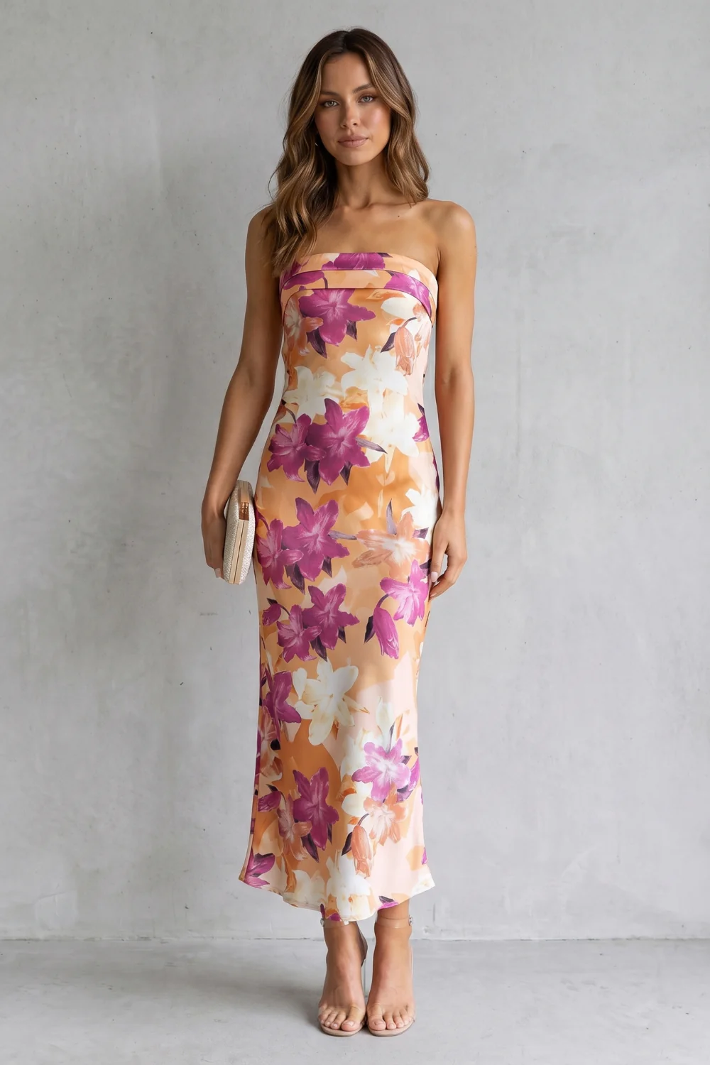 Linneva – Strapless floral elegance – Maxi dress - Image 2