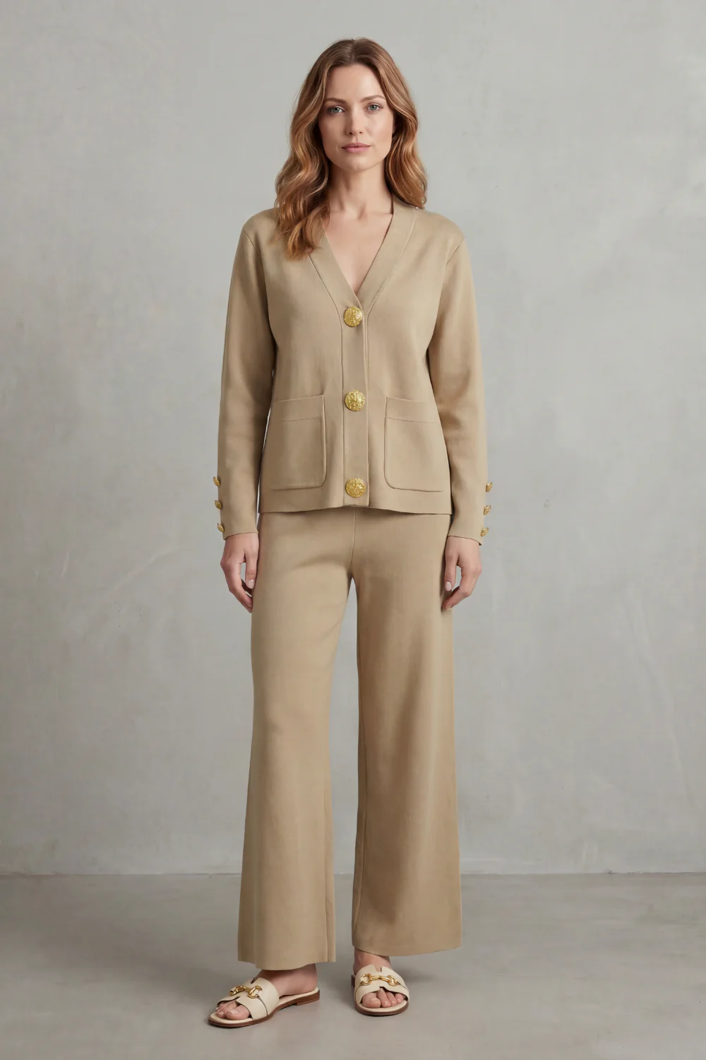 Livia – Gold button detail – Buttoned lounge set - Image 10