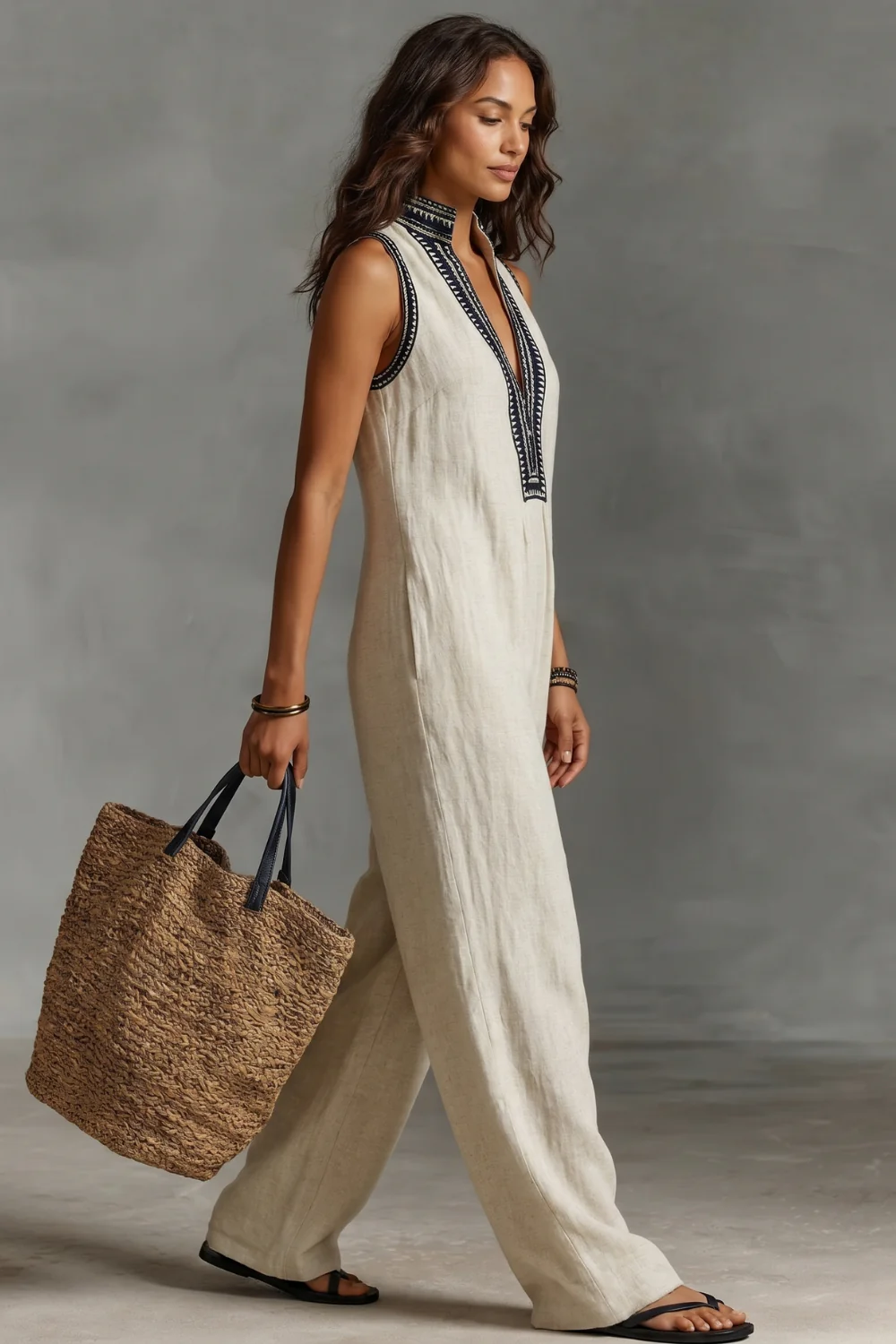 Lorienna – Embroidered bohemian elegance – Jumpsuit - Image 3