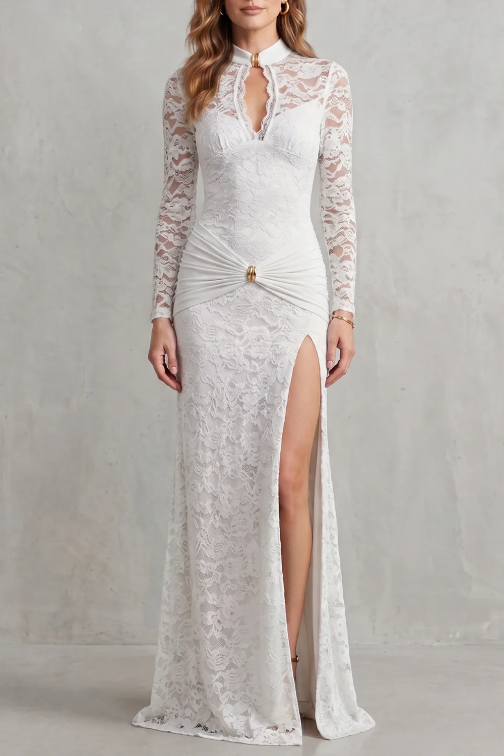 Lunéa – Lace cut-out allure – Maxi dress - Image 5