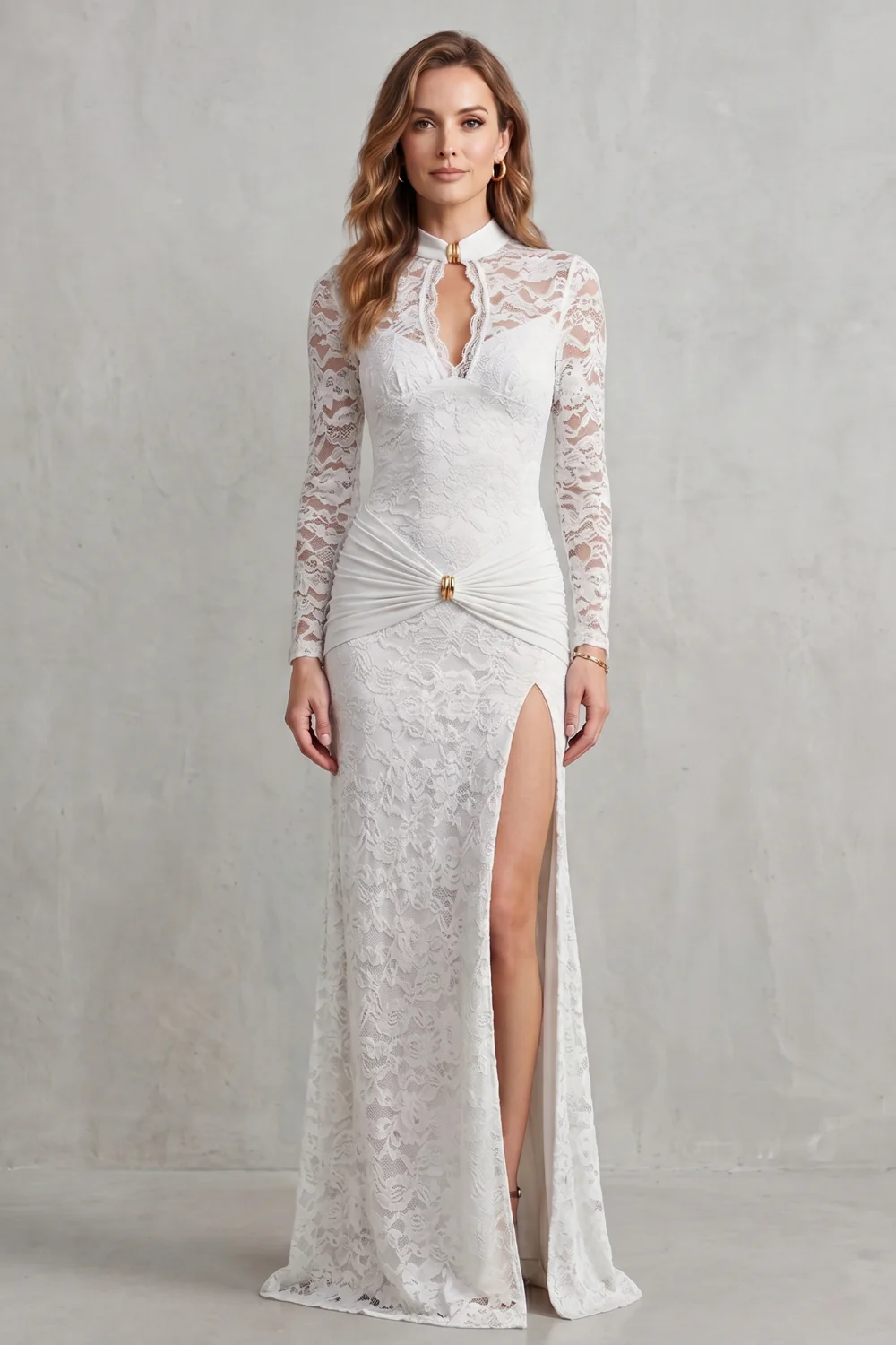 Lunéa – Lace cut-out allure – Maxi dress - Image 6