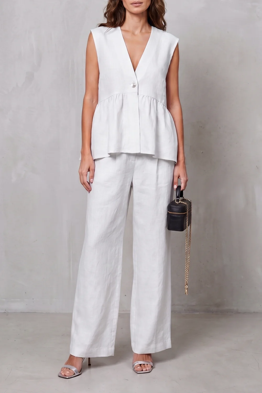 Lunessa – Soft peplum elegance – Two-piece trouser set - Image 11