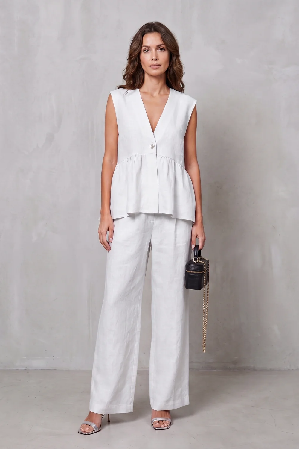 Lunessa – Soft peplum elegance – Two-piece trouser set - Image 12