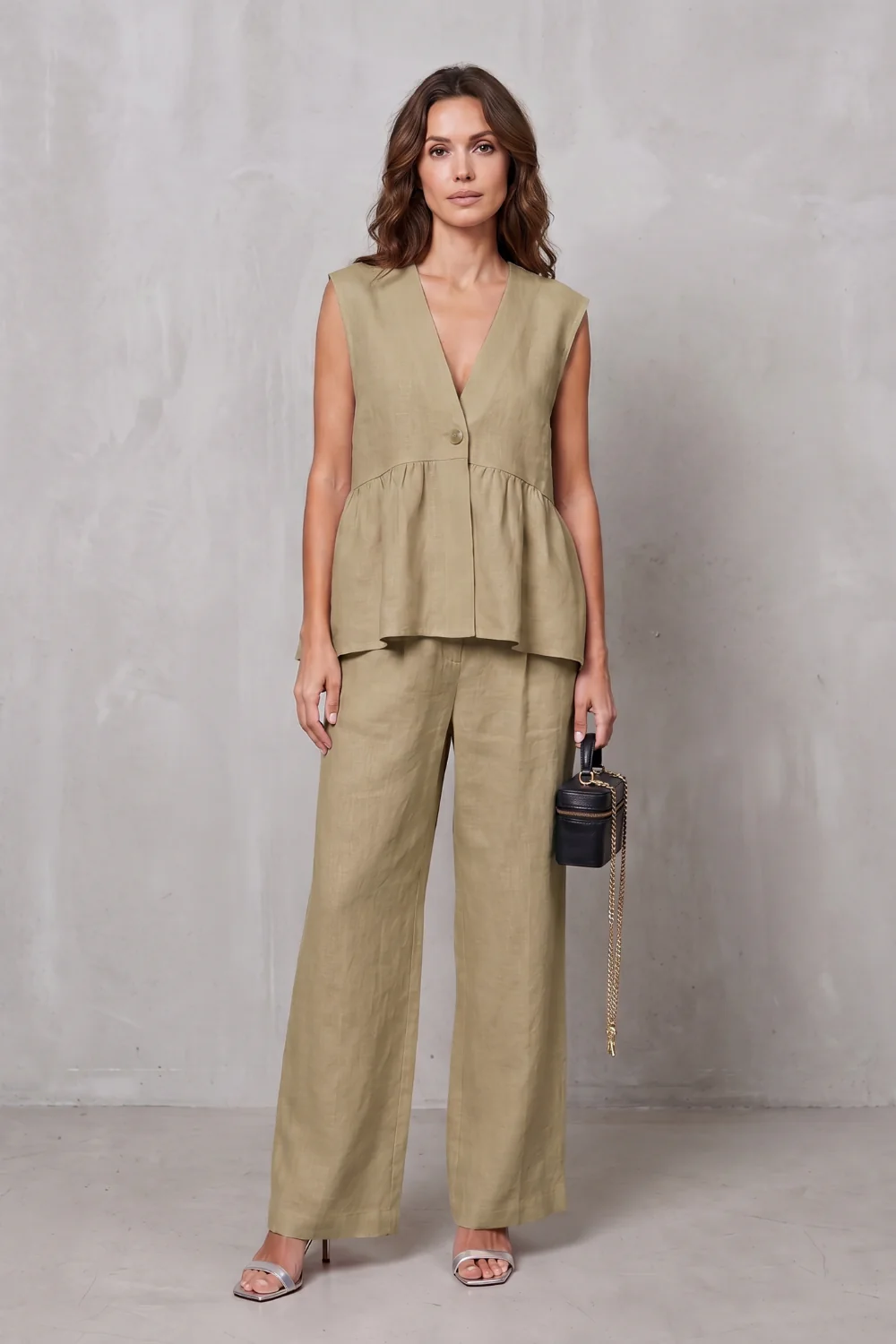 Lunessa – Soft peplum elegance – Two-piece trouser set - Image 14
