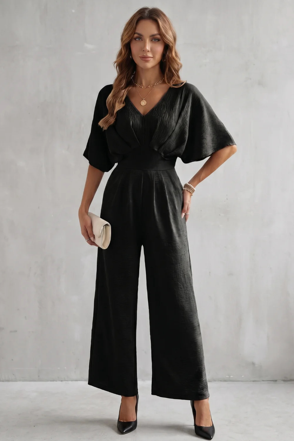 Lunévia – Elegant batwing silhouette – Jumpsuit - Image 10