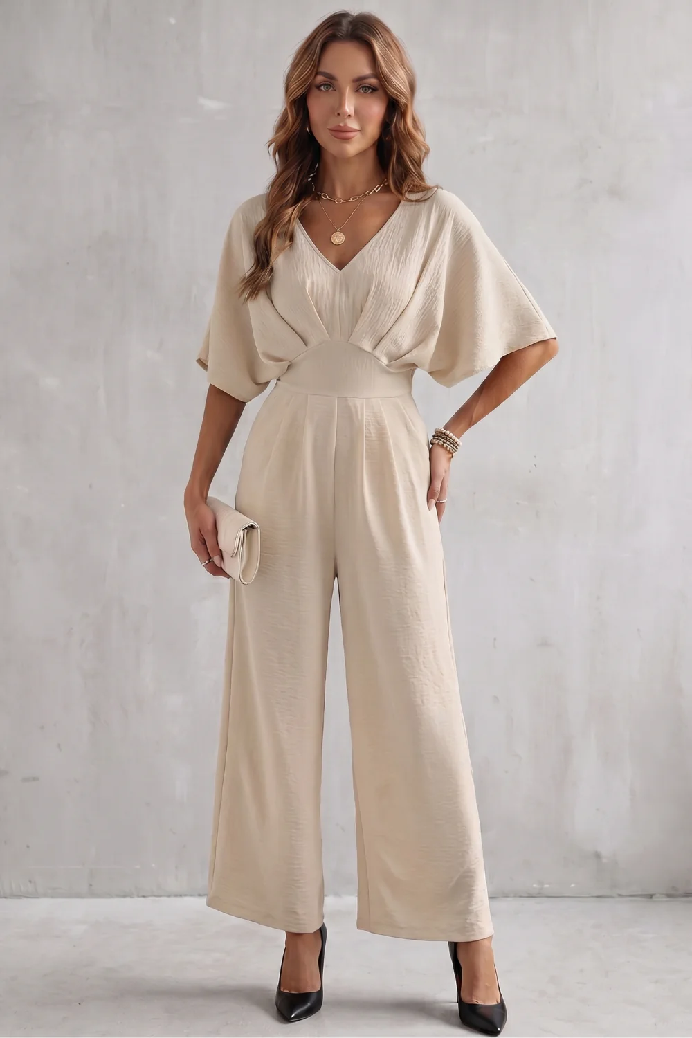Lunévia – Elegant batwing silhouette – Jumpsuit - Image 12