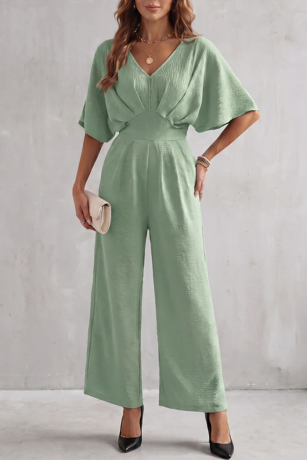 Lunévia – Elegant batwing silhouette – Jumpsuit - Image 5