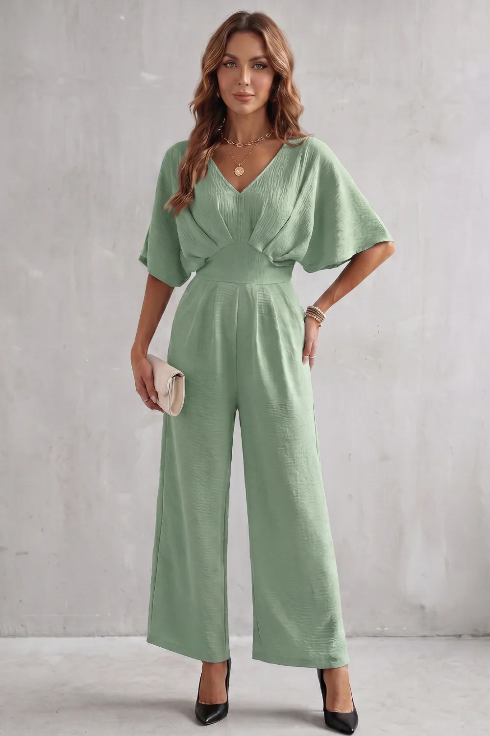 Lunévia – Elegant batwing silhouette – Jumpsuit - Image 6