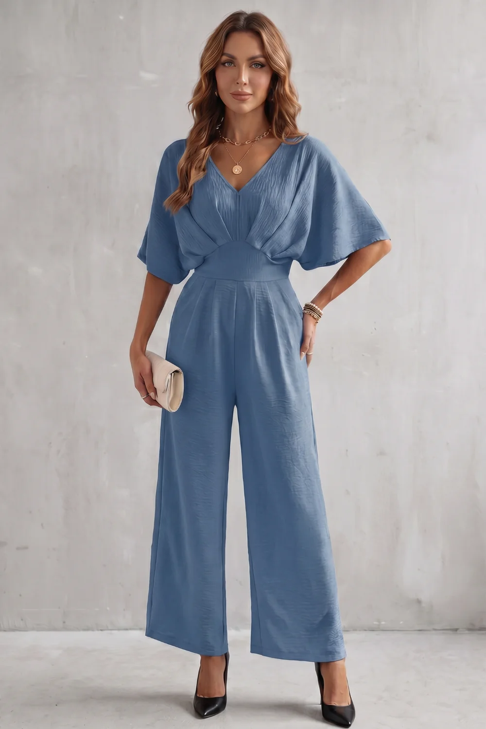 Lunévia – Elegant batwing silhouette – Jumpsuit - Image 8