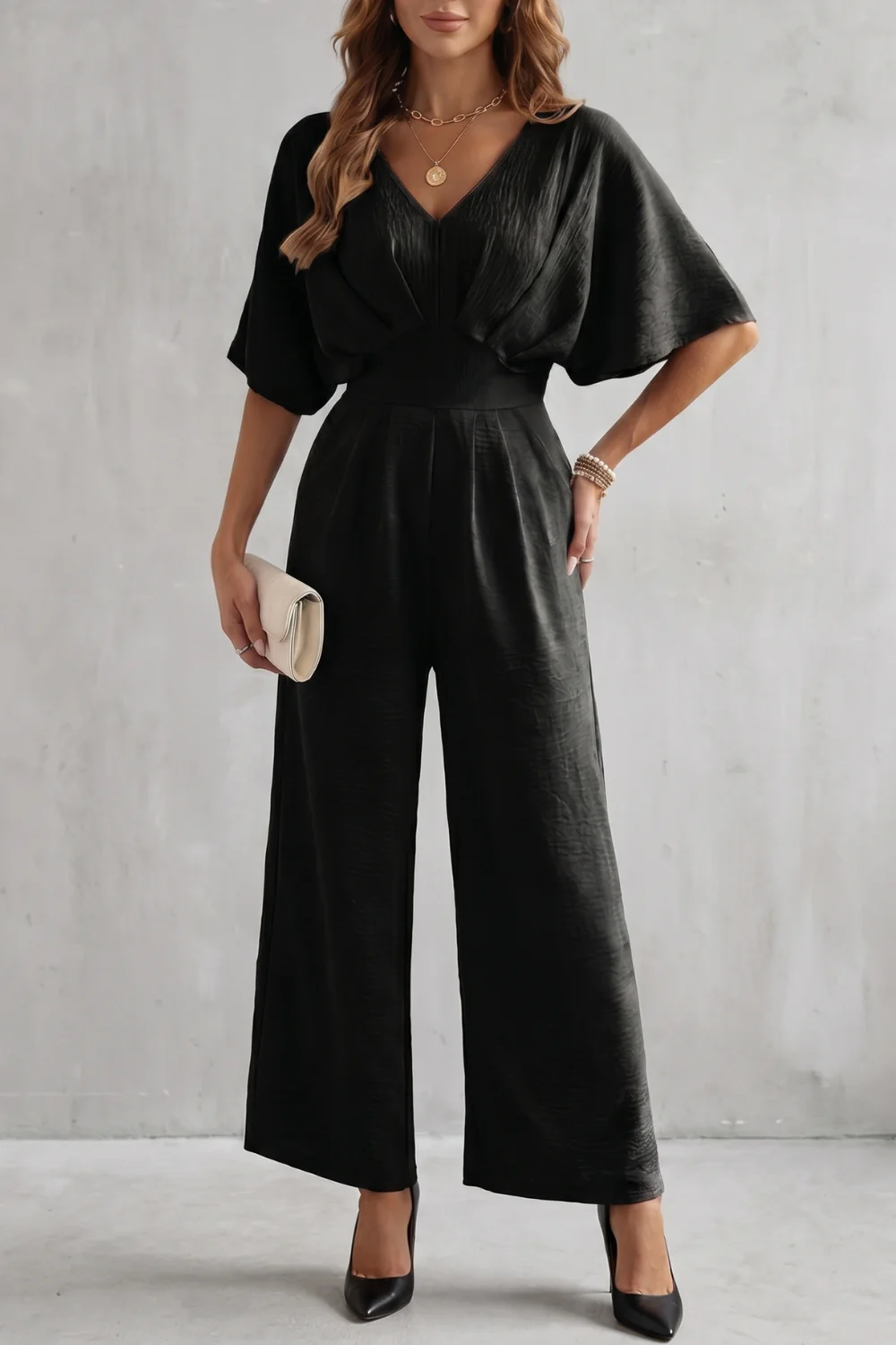 Lunévia – Elegant batwing silhouette – Jumpsuit - Image 9