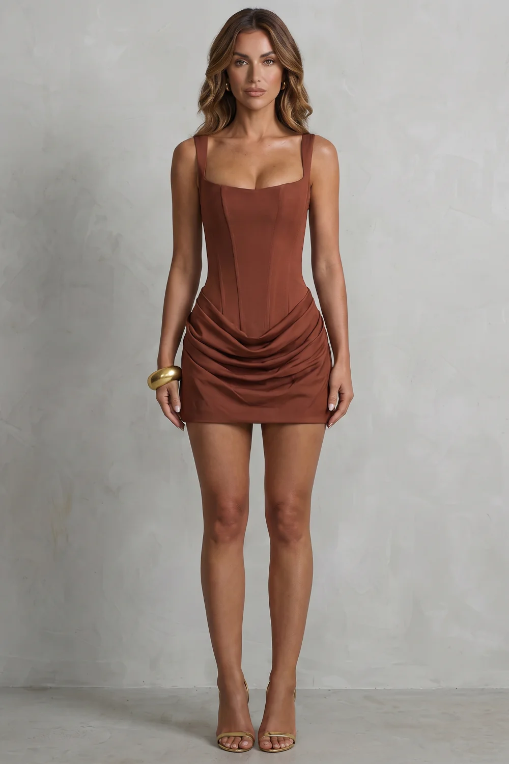 Marcelline – Sculpted draped corsetry – Mini dress - Image 3