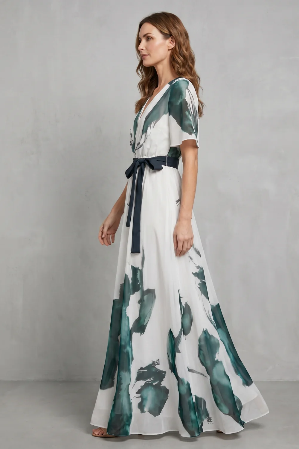Marévelle – Watercolour print grace – Maxi dress - Image 3