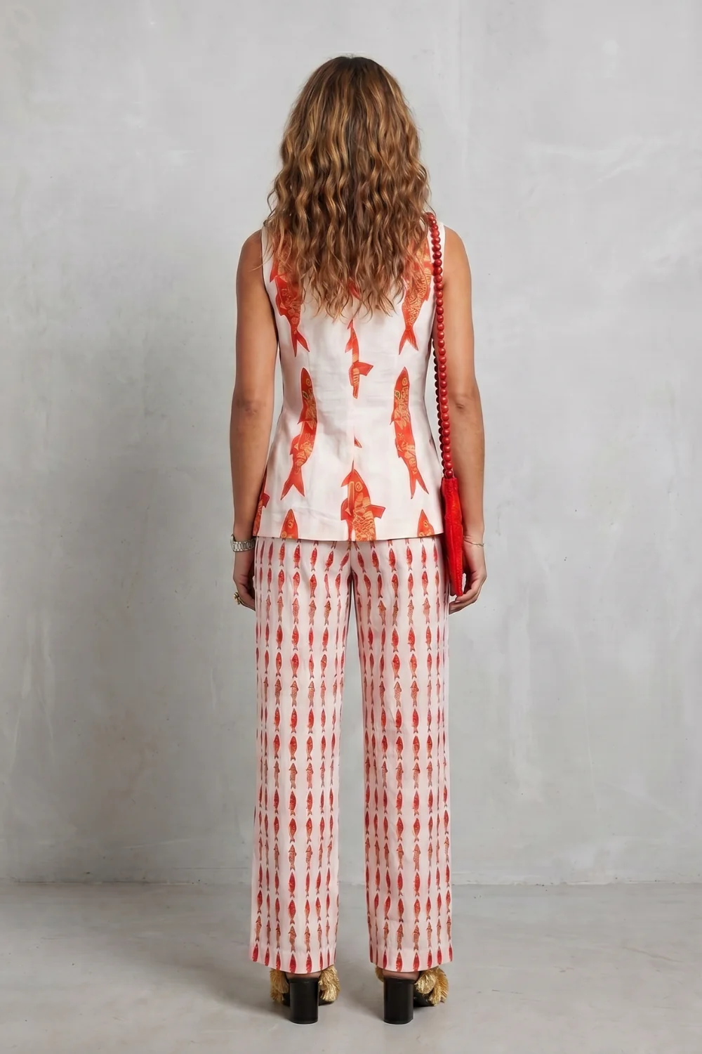 Mariselle – Coastal print sophistication – Trouser set - Image 4