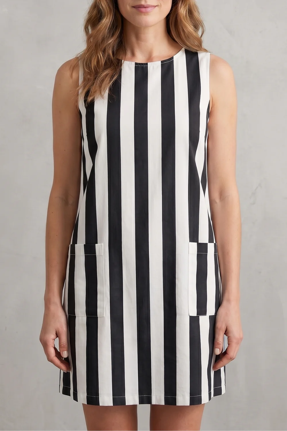 Marivelle – Monochrome striped charm – Mini dress - Image 11