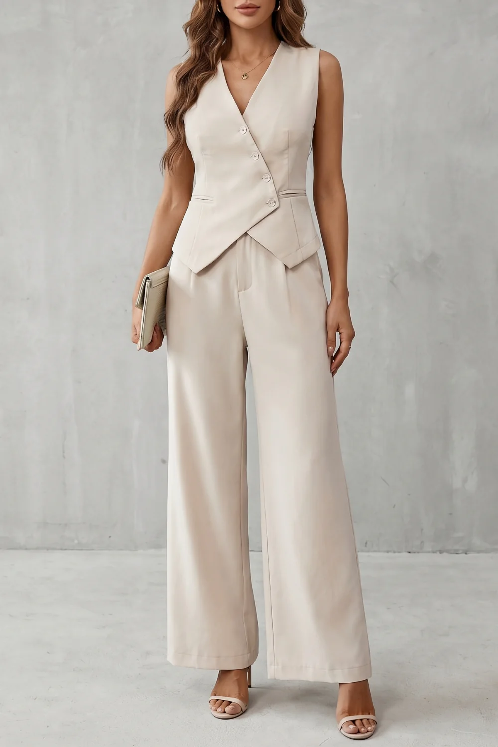 Miralune – Tailored minimal elegance – Vest set