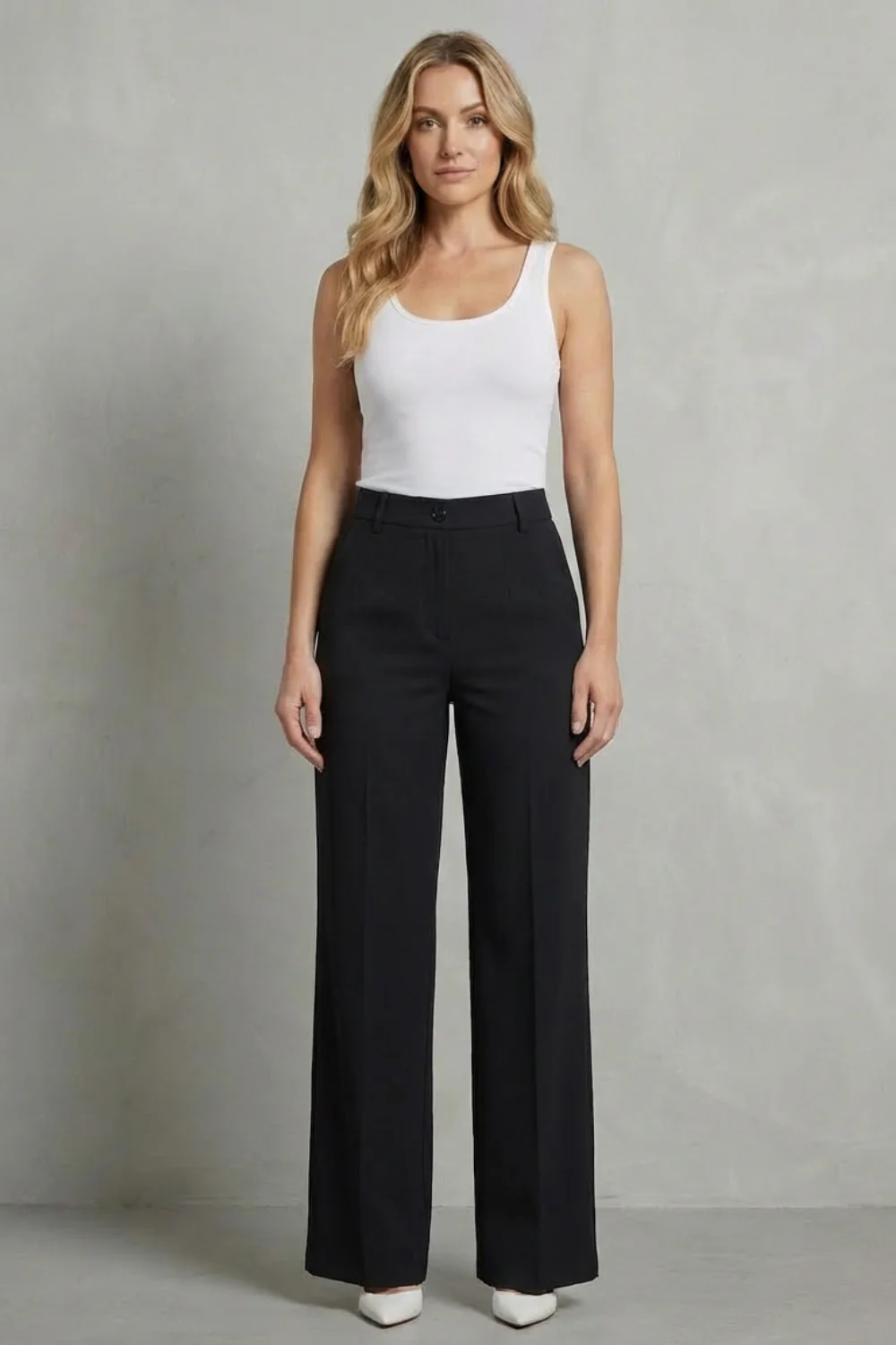 Mirelline – Sleek tailoring – High-waist straight-leg trousers - Image 6