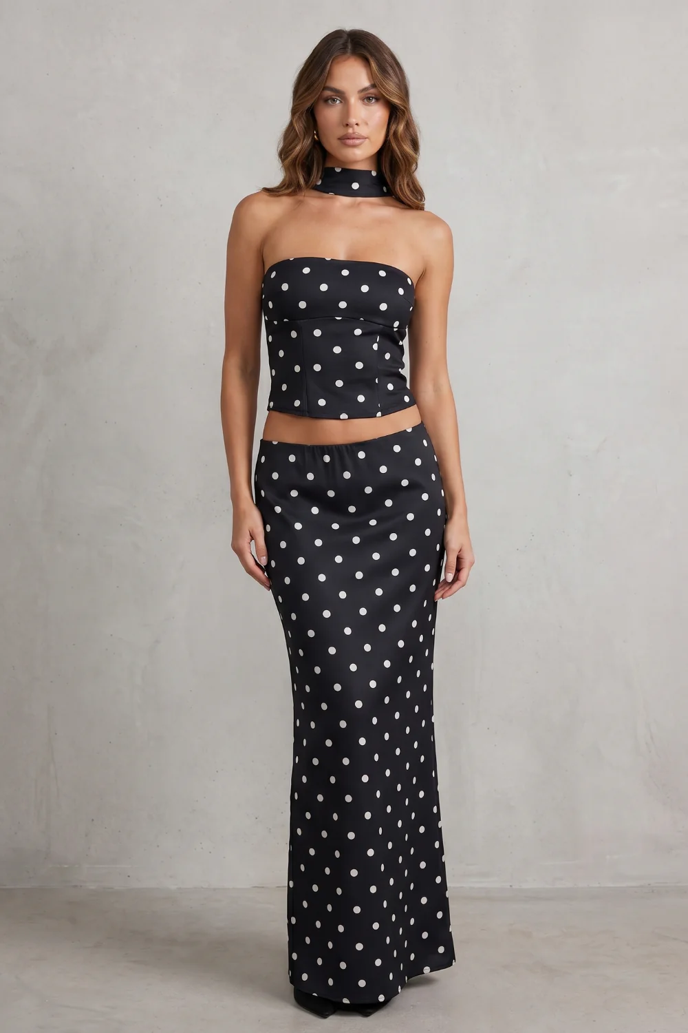 Montrielle – Chic polka dot allure – Two-piece set - Image 2