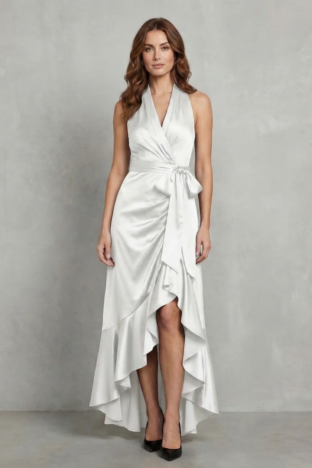 Noctavelle – Satin draped silhouette – Evening maxi dress - Image 10
