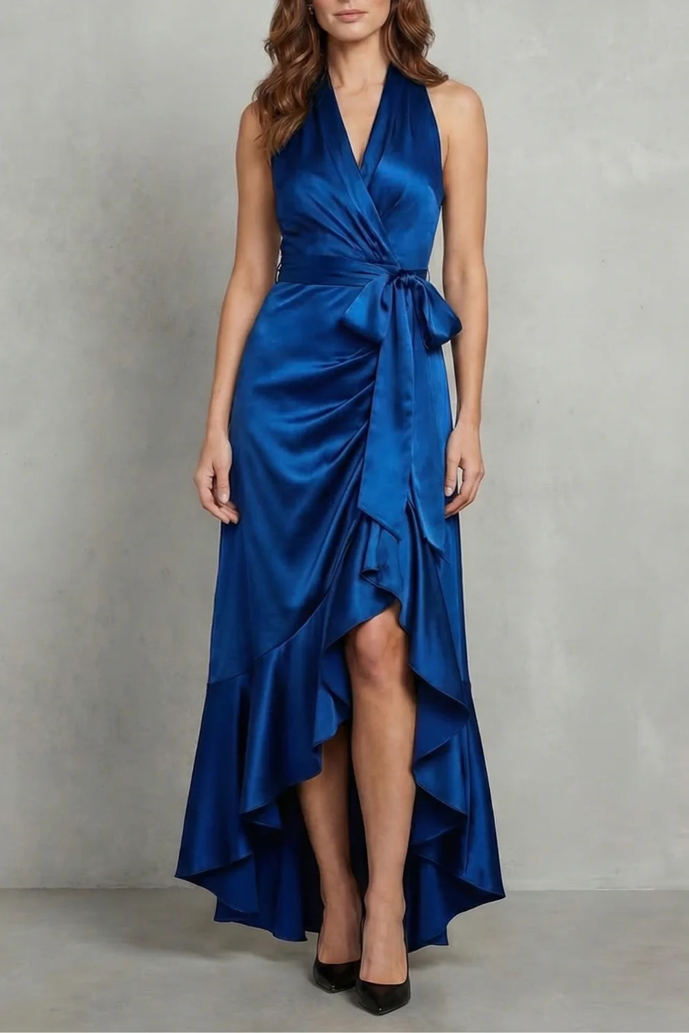 Noctavelle – Satin draped silhouette – Evening maxi dress - Image 11