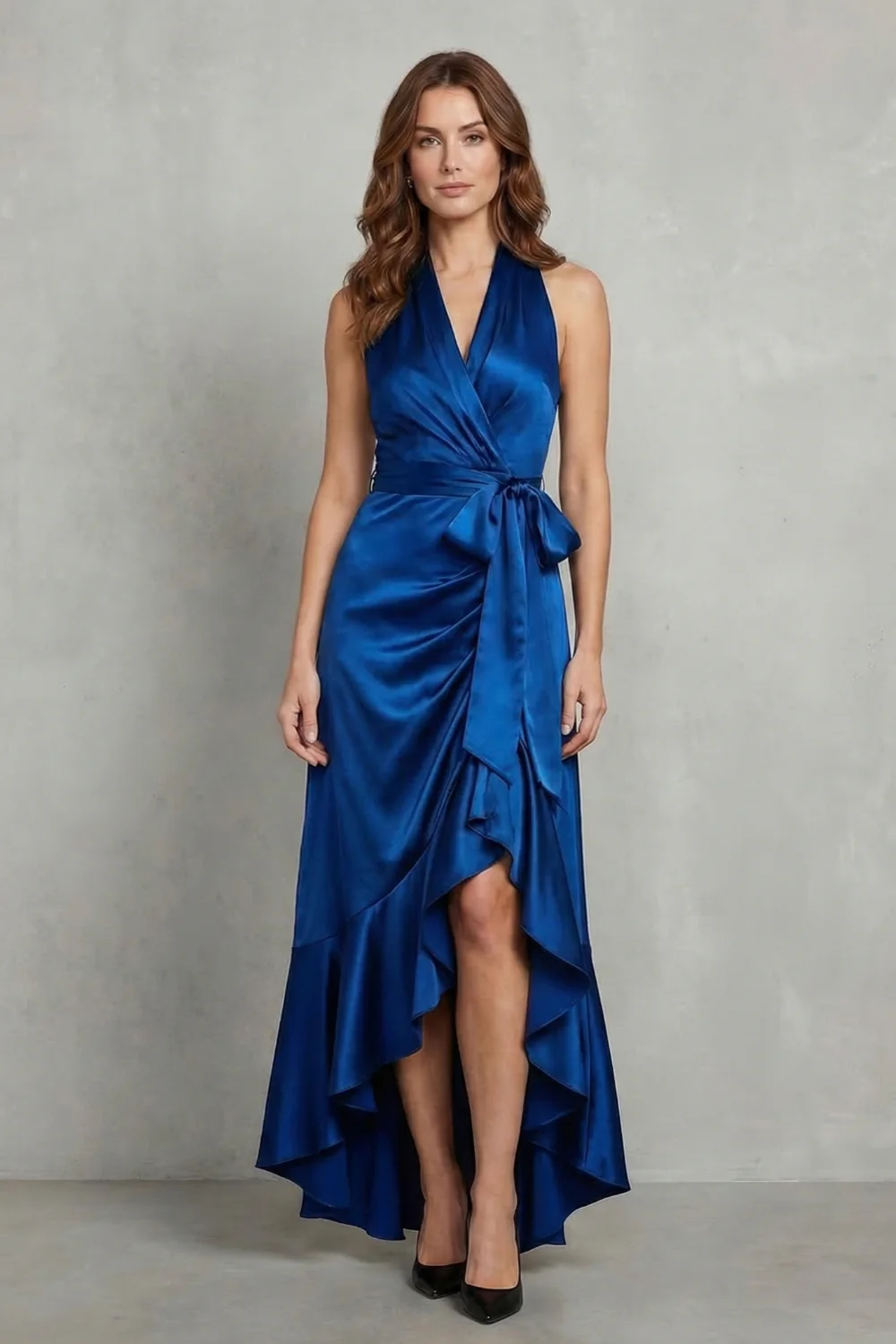 Noctavelle – Satin draped silhouette – Evening maxi dress - Image 12