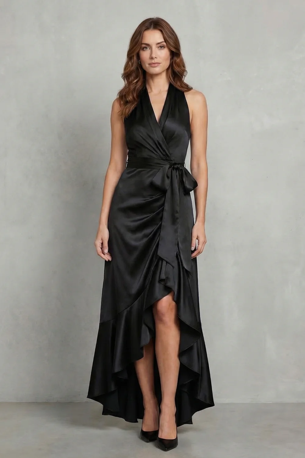 Noctavelle – Satin draped silhouette – Evening maxi dress - Image 16