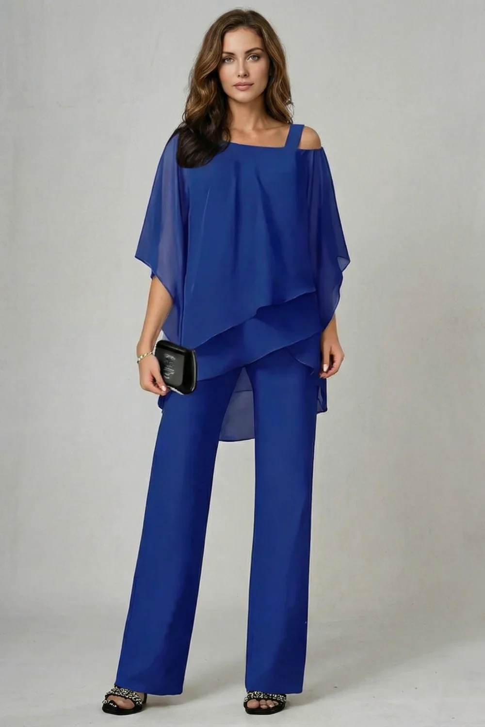 Élaria – Asymmetric chiffon flow – Top and trouser set - Image 10