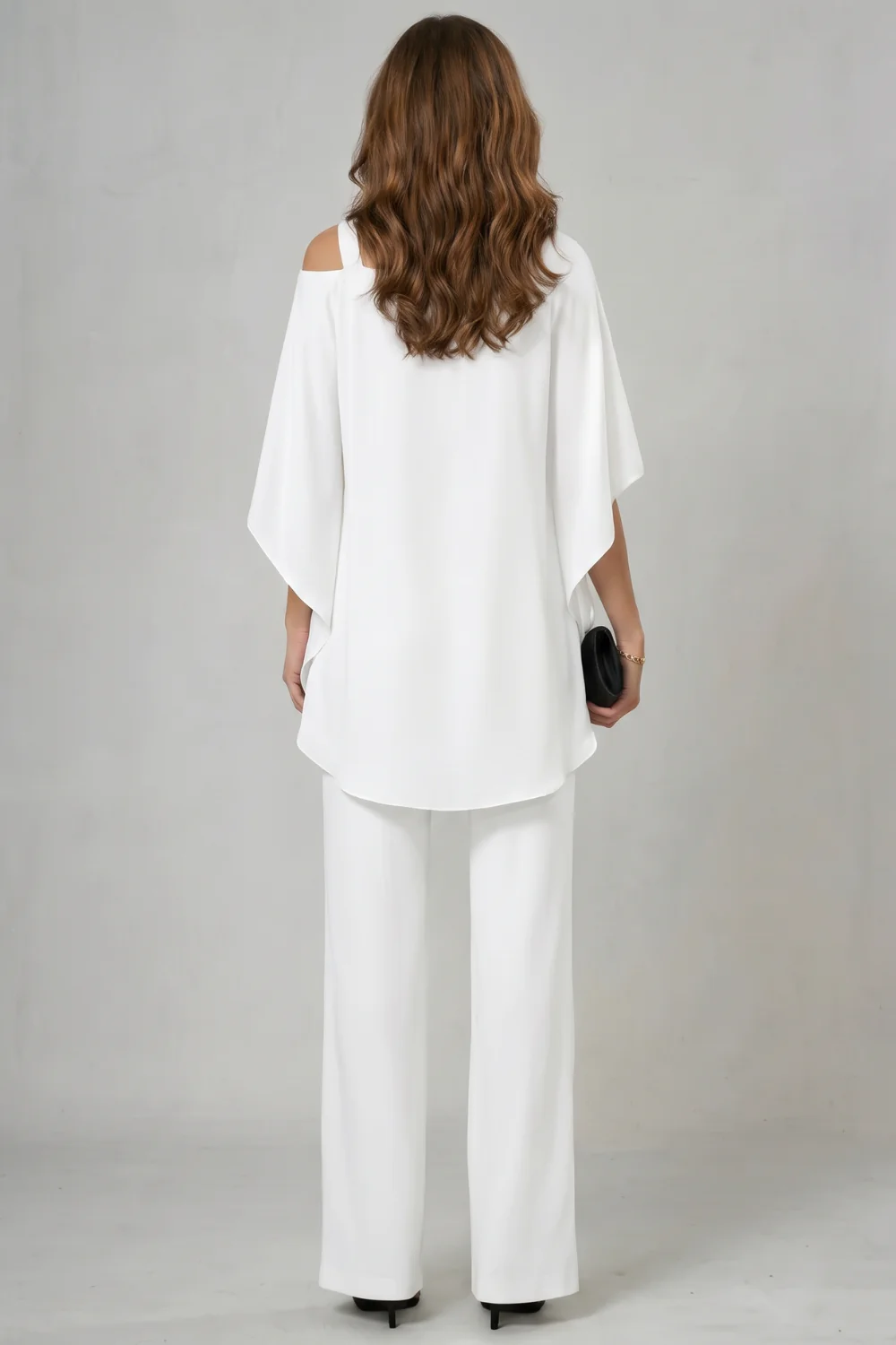 Élaria – Asymmetric chiffon flow – Top and trouser set - Image 4