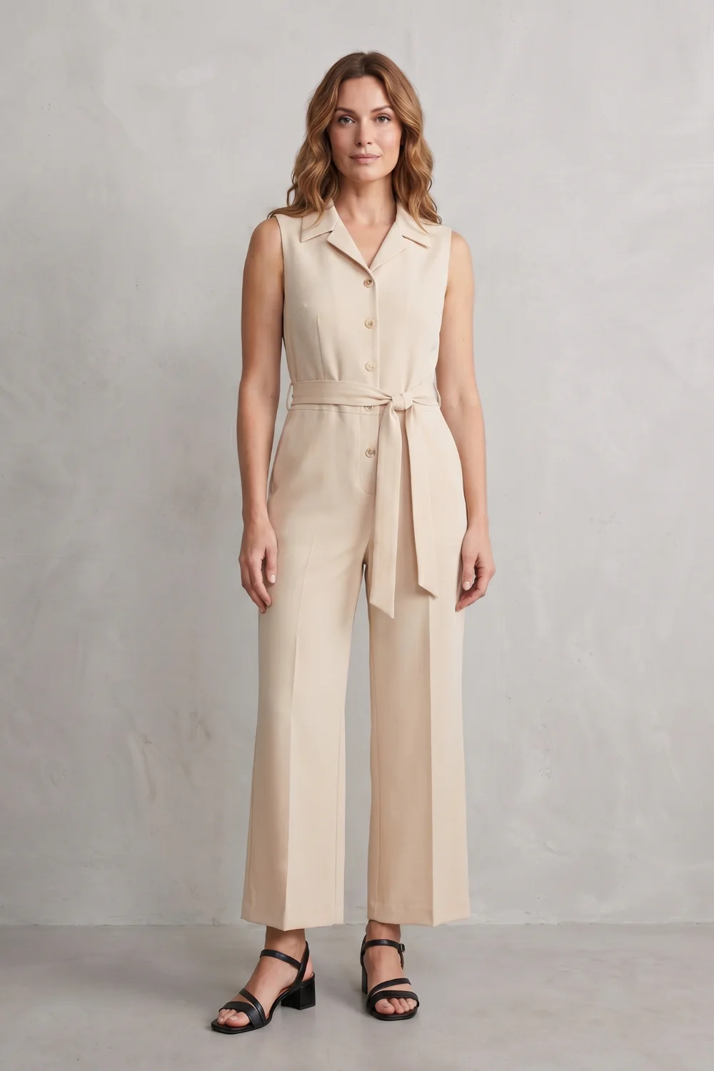 Orléane – Belted office elegance – Wide-leg jumpsuit - Image 16