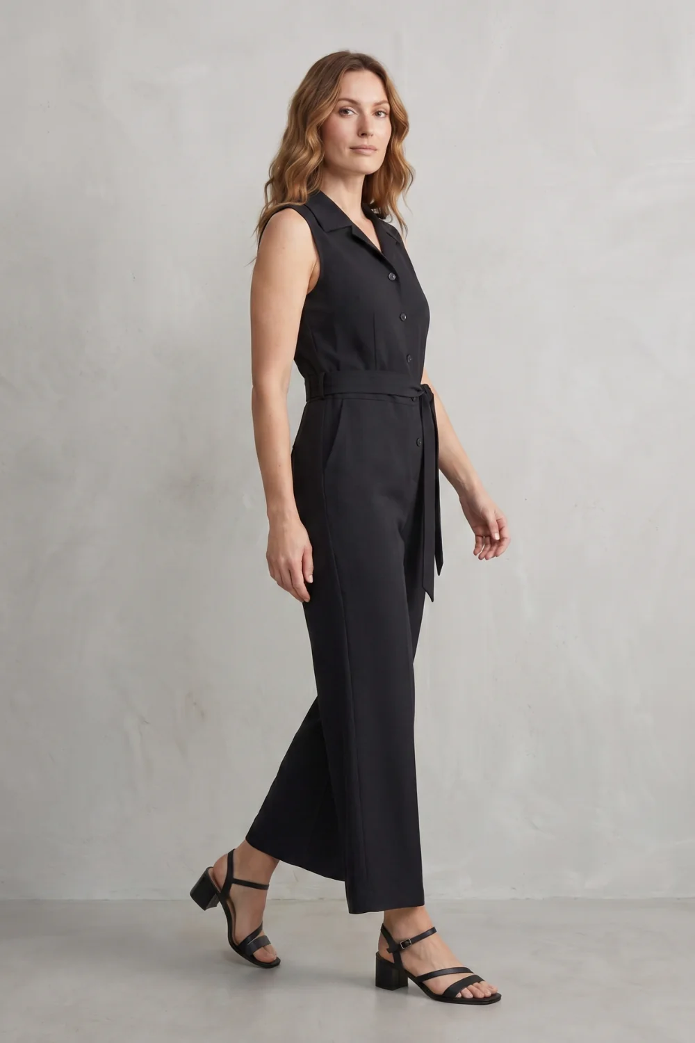 Orléane – Belted office elegance – Wide-leg jumpsuit - Image 3