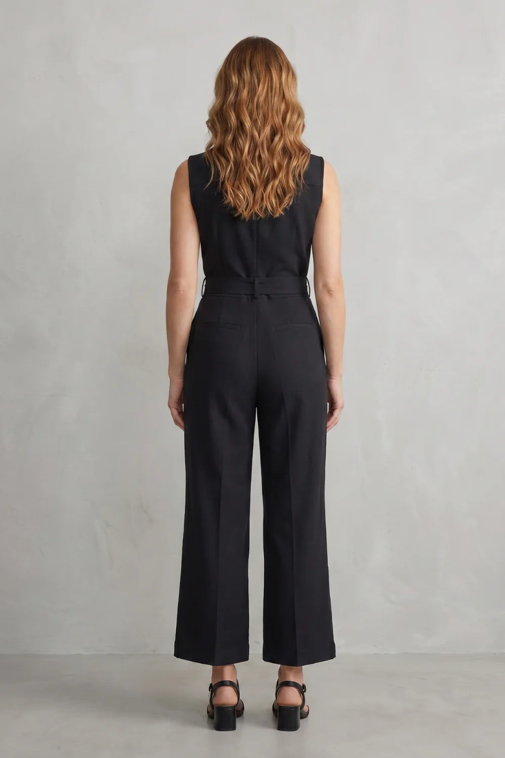 Orléane – Belted office elegance – Wide-leg jumpsuit - Image 4