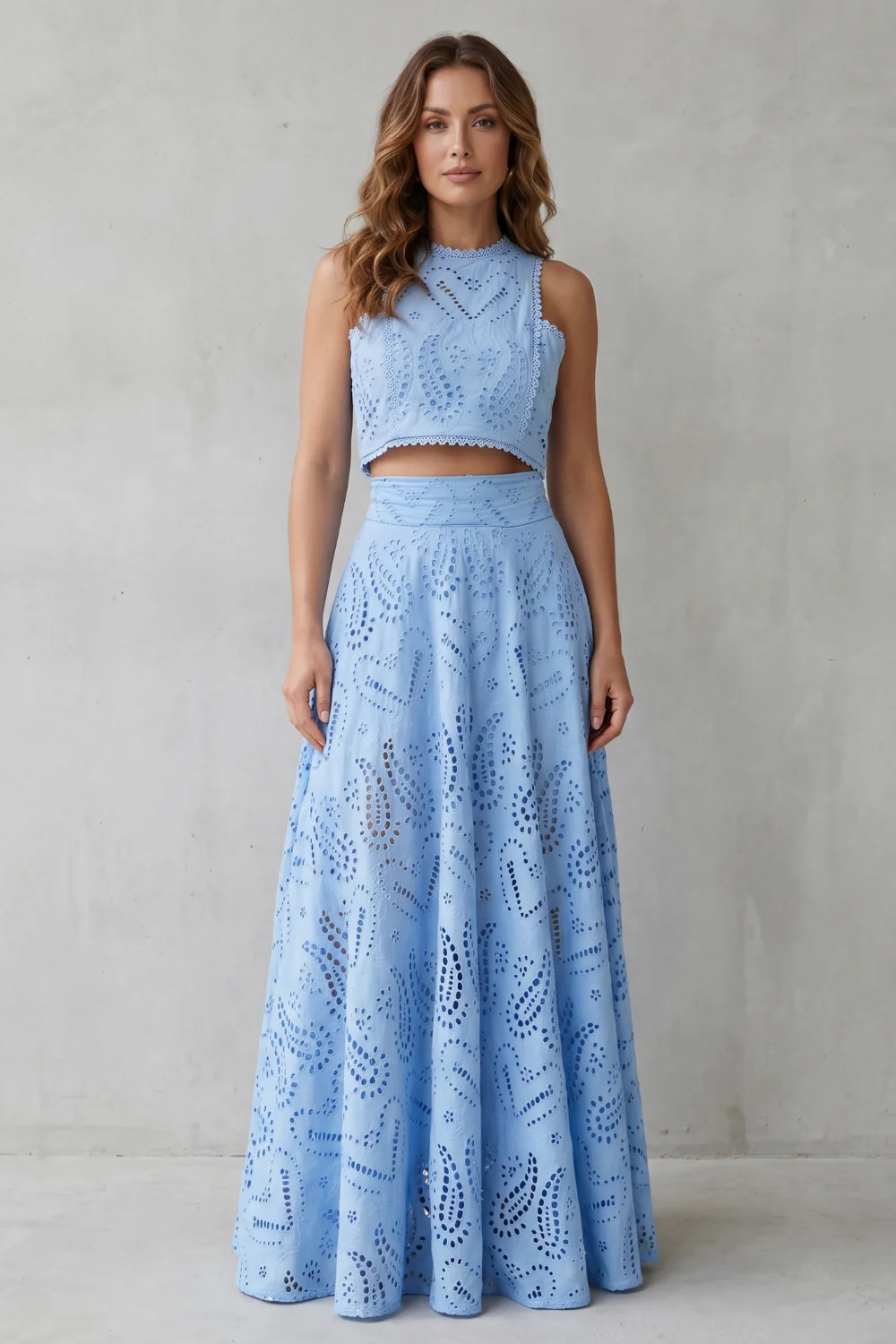 Parivelle – Embroidered lace elegance – Skirt set - Image 2