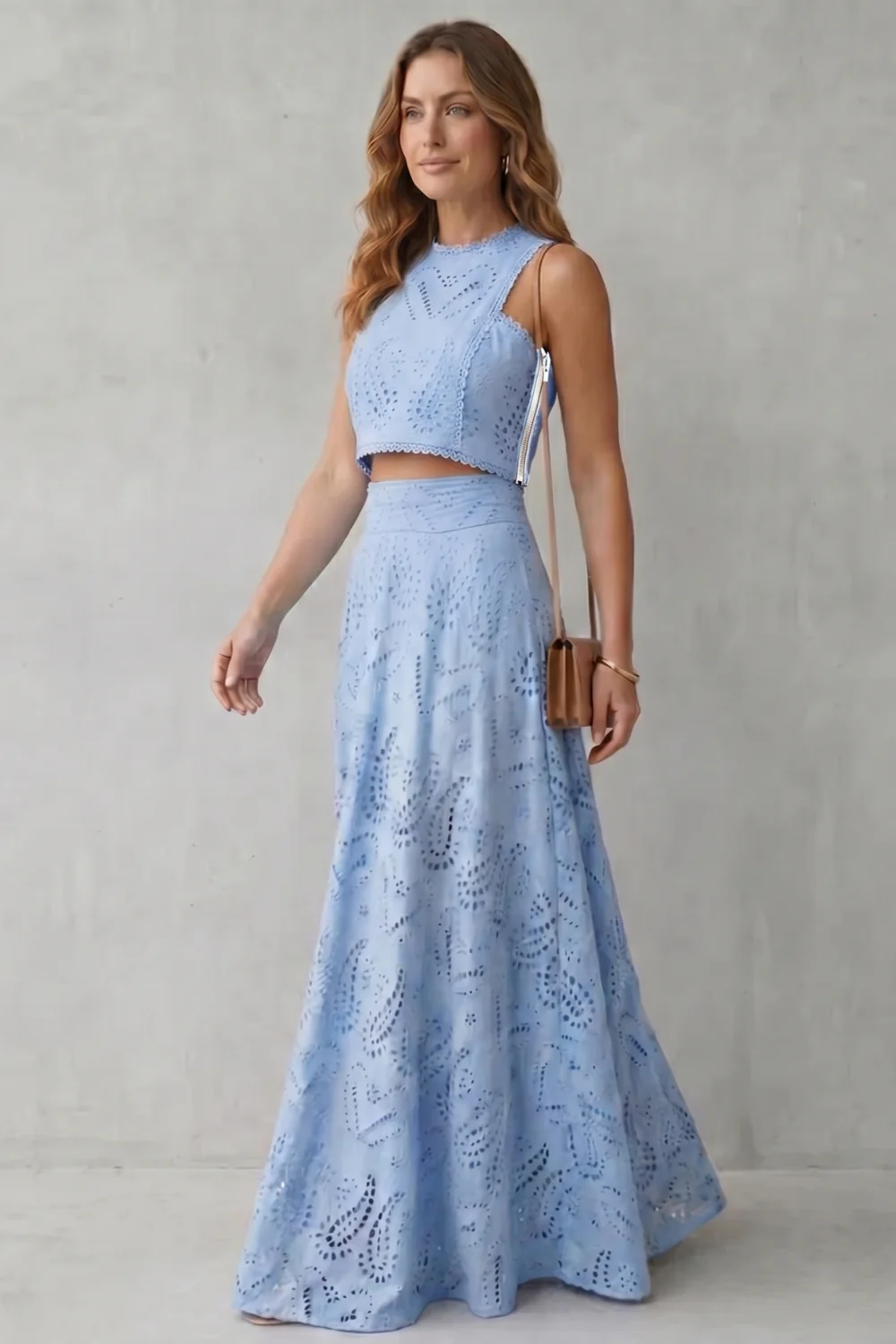 Parivelle – Embroidered lace elegance – Skirt set - Image 3