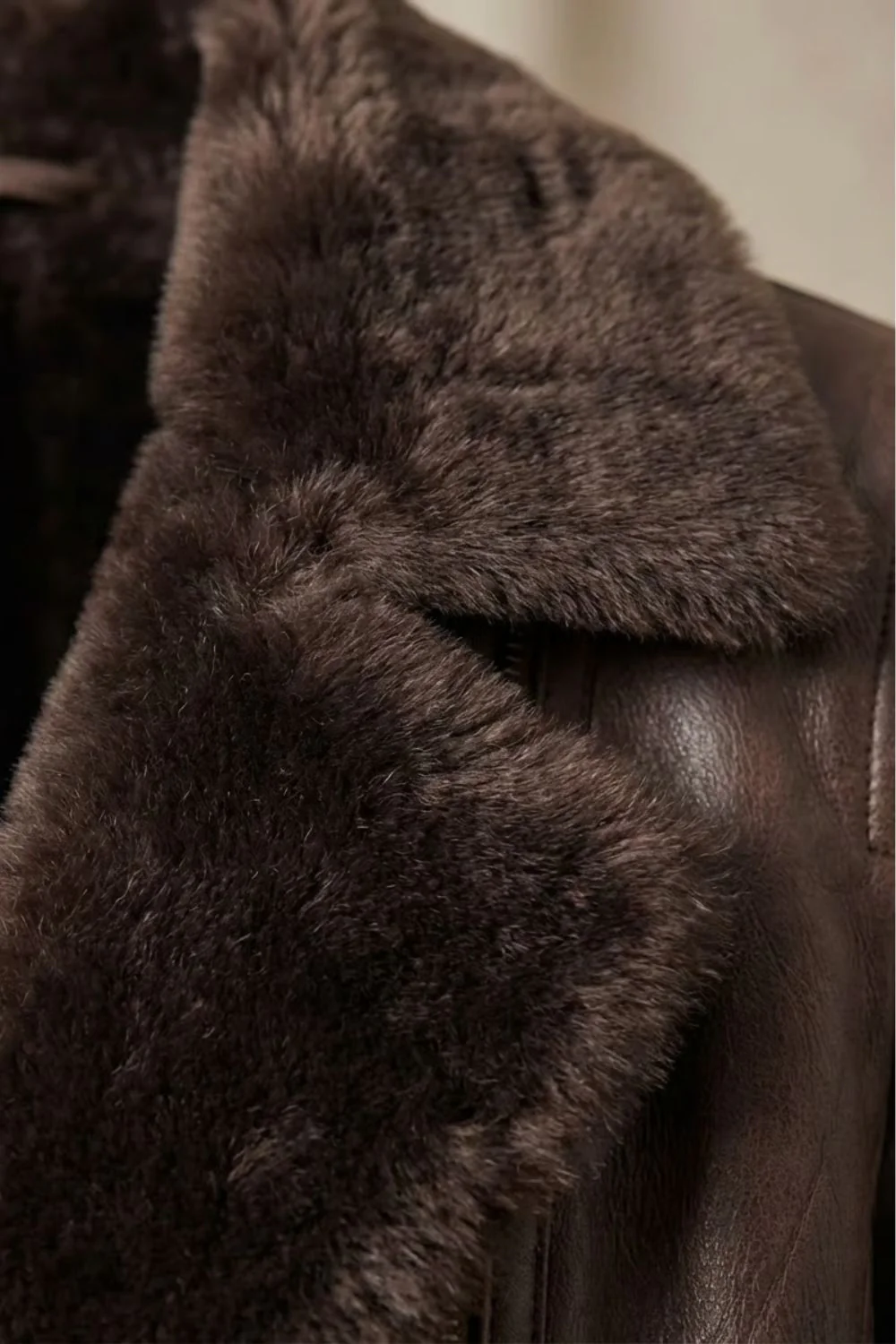 Ravella – Shearling-lined elegance – Leather jacket - Image 5