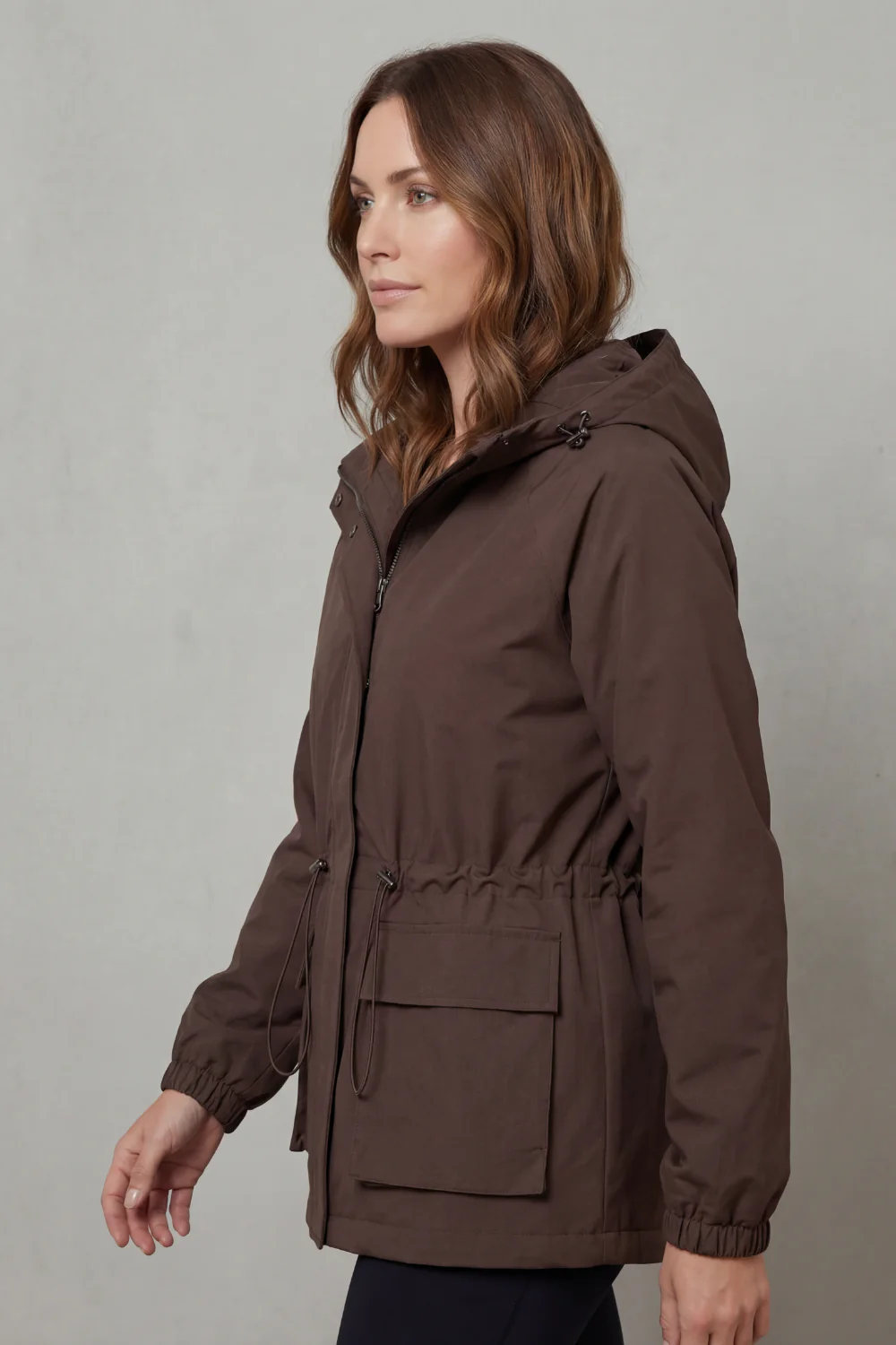 Ravelle – Utility style – Drawstring waterproof jacket - Image 3