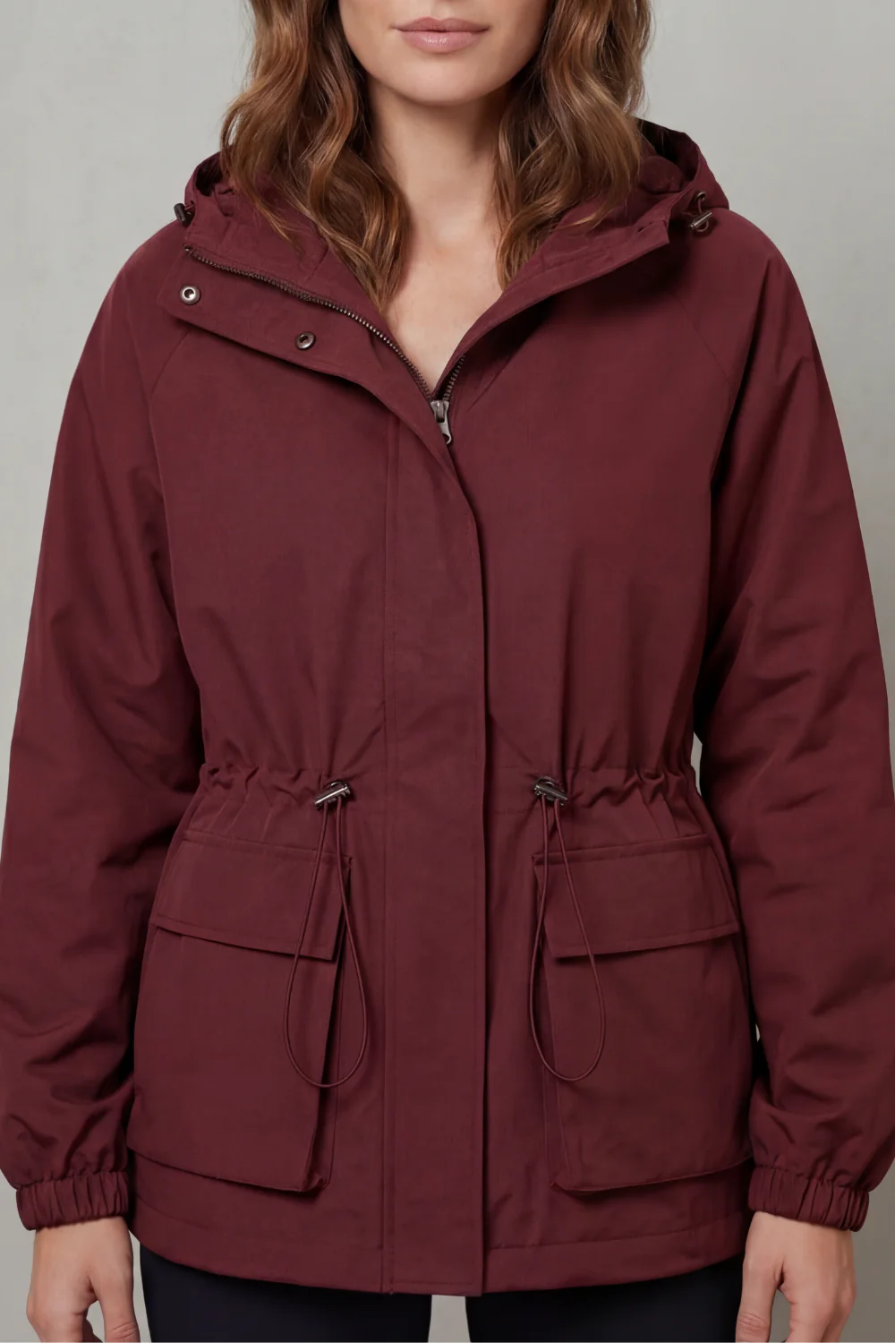 Ravelle – Utility style – Drawstring waterproof jacket - Image 9