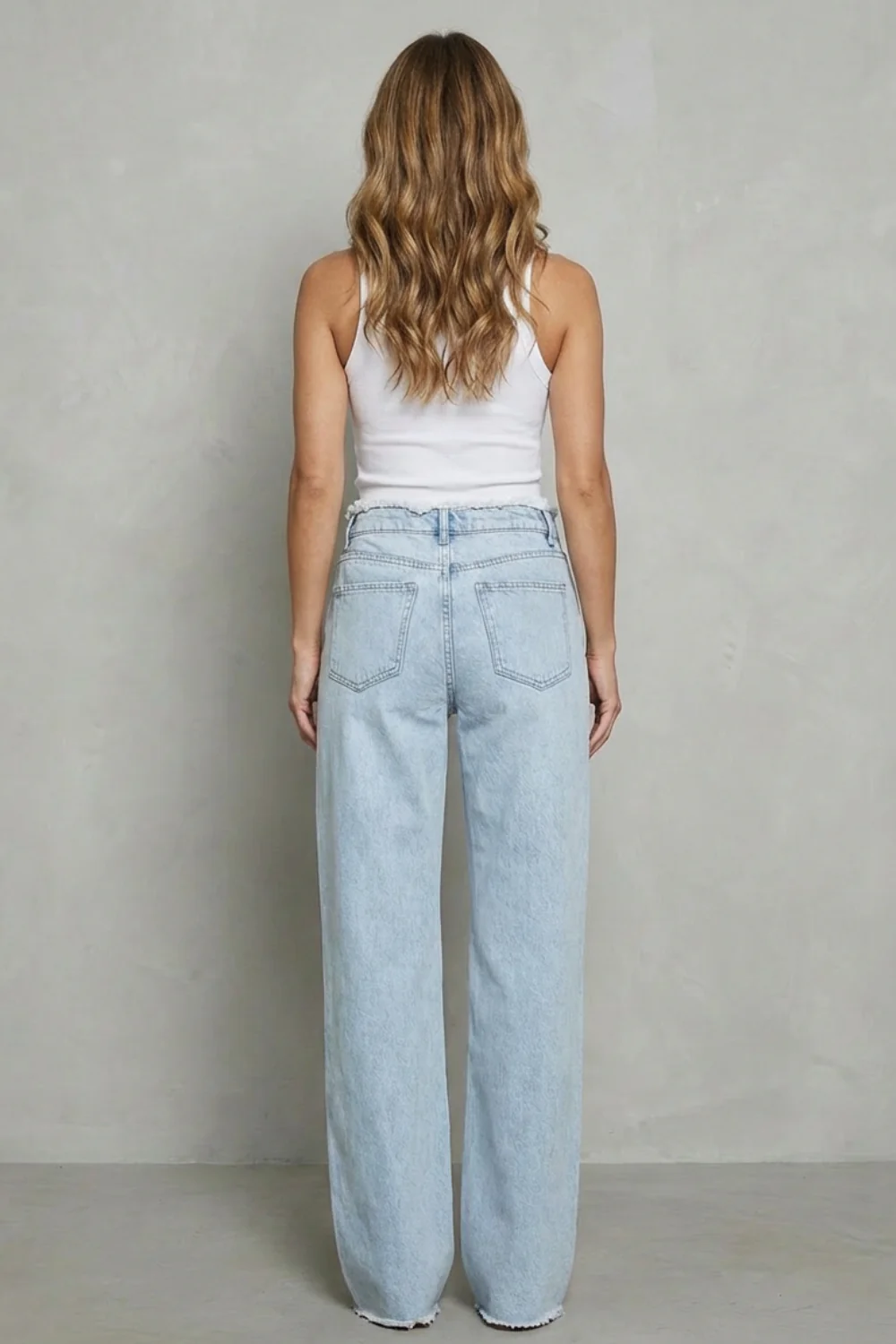 Rivazza – Raw hem detail – High-waist wide-leg jeans - Image 4