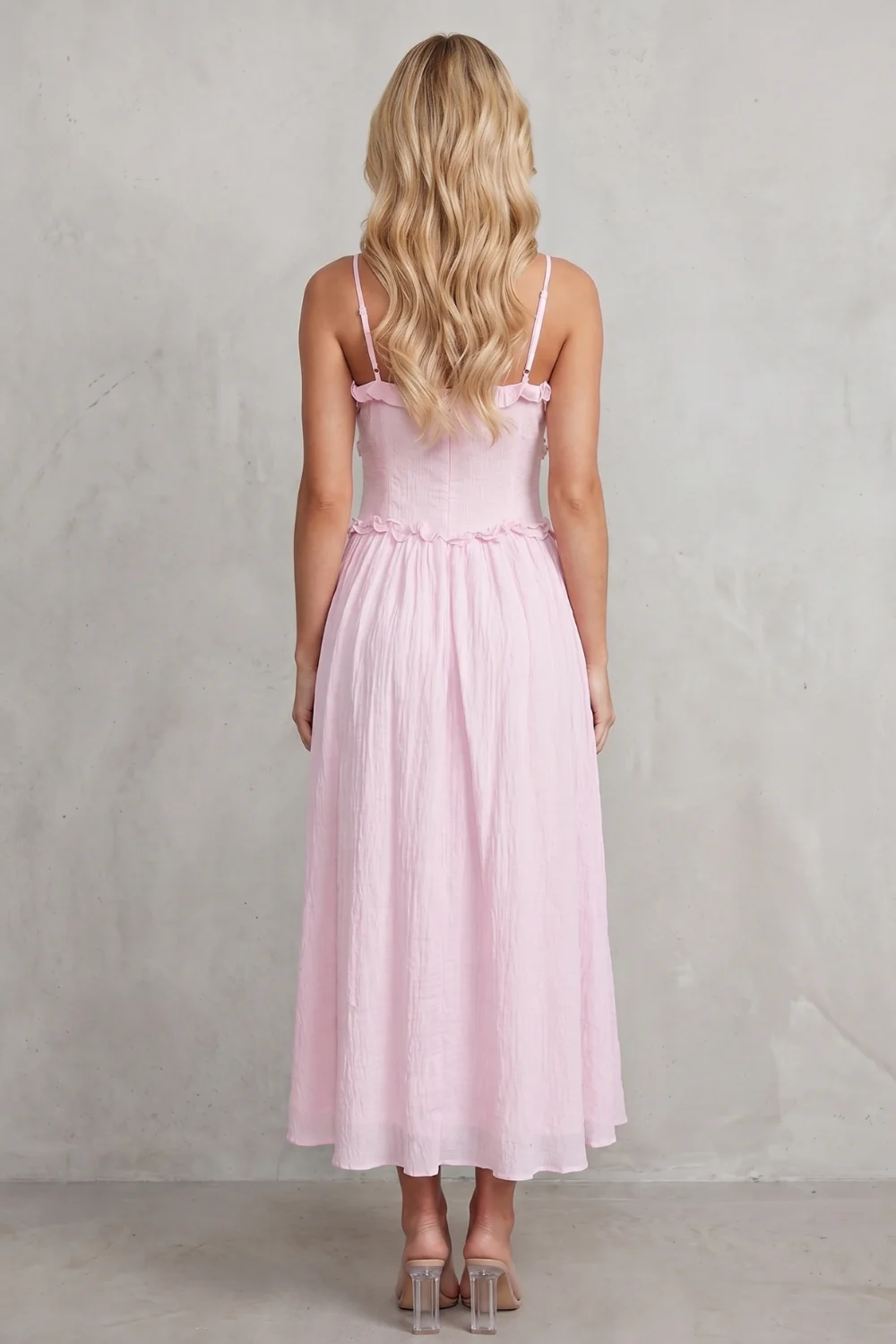 Rosabelle – Ruffled sweetheart romance – Midi dress - Image 4