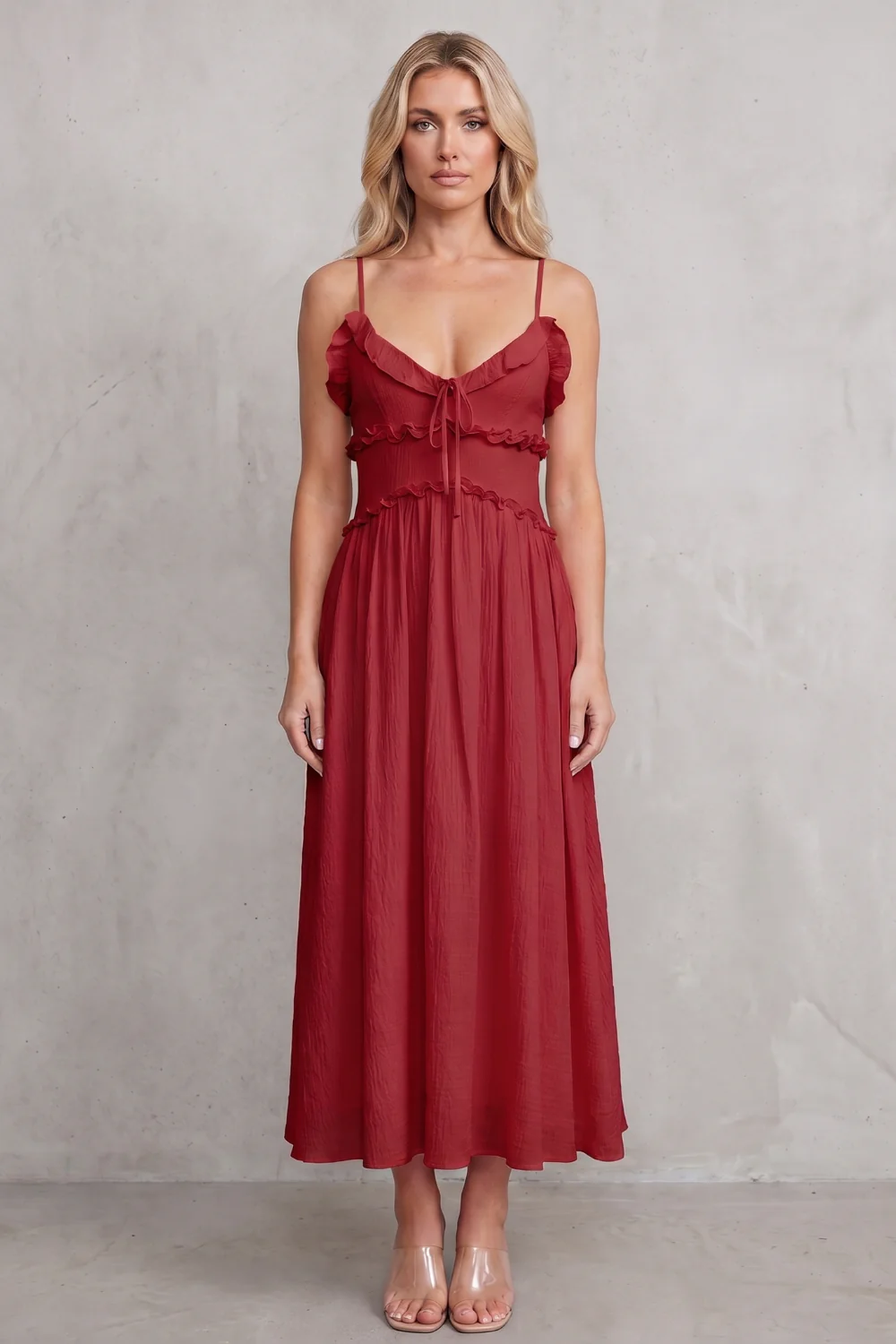 Rosabelle – Ruffled sweetheart romance – Midi dress - Image 6